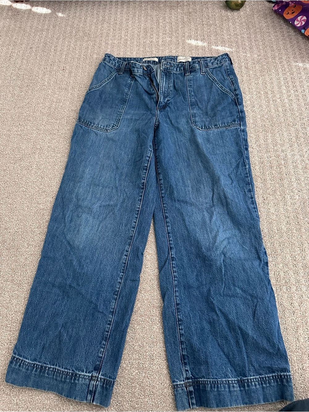 Universal Thread Wide-Leg Blue Denim Jeans